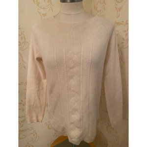 Brooks Brothers 100% Cashmere Cream Sweater Ladies Small